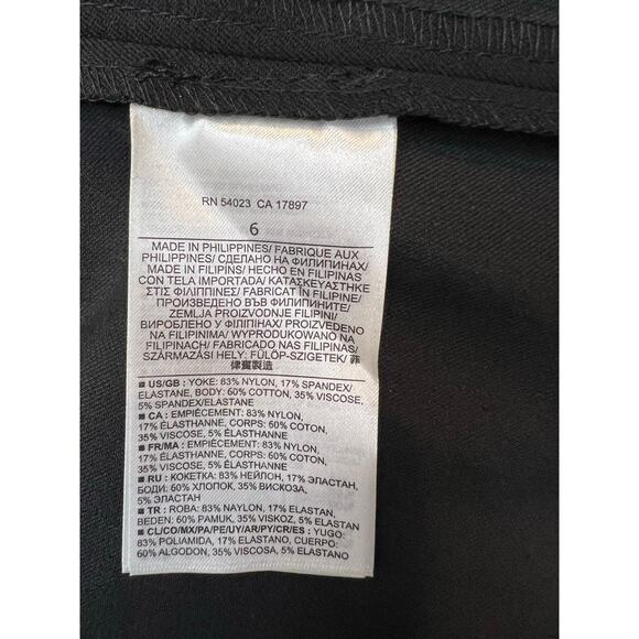 Banana Republic Monogram Mesh Yoke Little Black Cocktail Dress NWT Size 6 - Picture 6 of 7